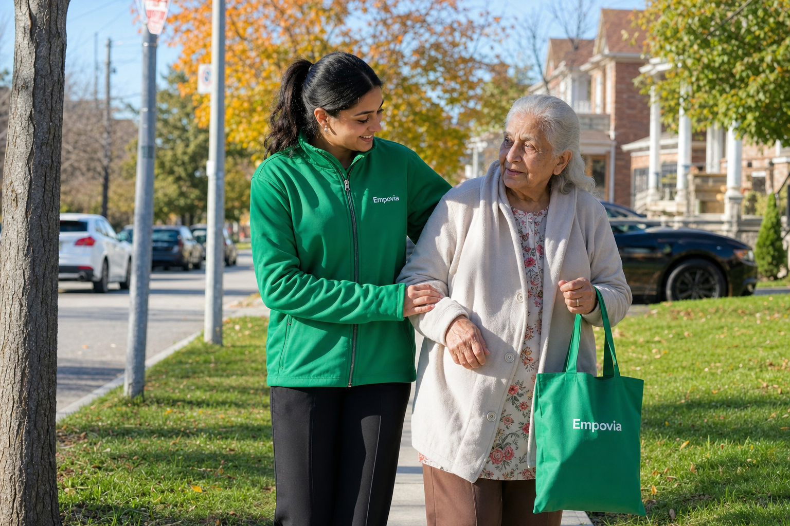 Volunteers supporting community programs together